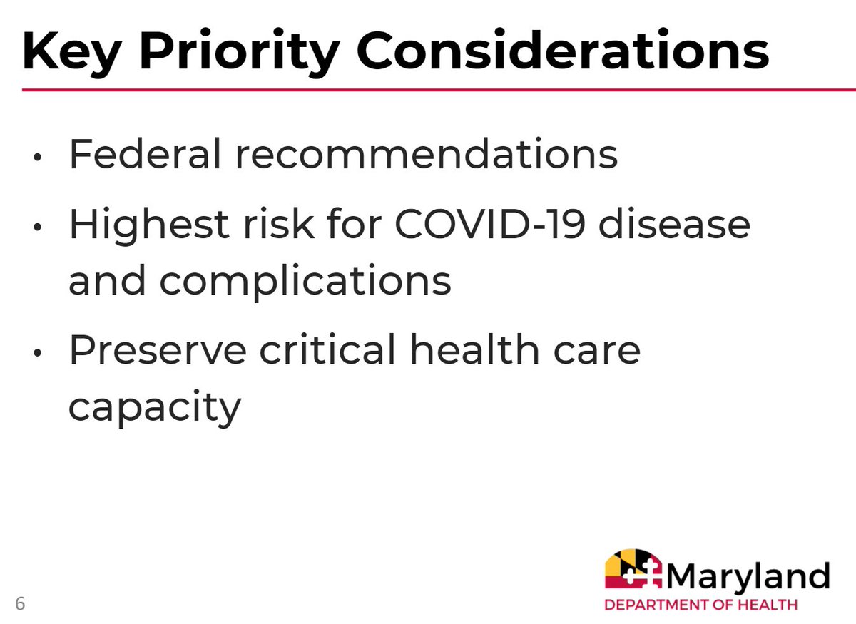 5. Dr. Chan is talking through our key priority considerations as we look at how best to allocate our vaccine doses.
