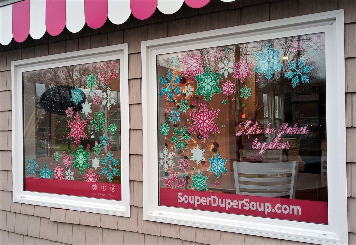 DT_Dartmouth's tweet photo. Sharing some of the works of heart created by downtown Dartmouth businesses this season...#windows2020

@souperdupersoup at 156 Ochterloney Street https://t.co/unXAFPviI1