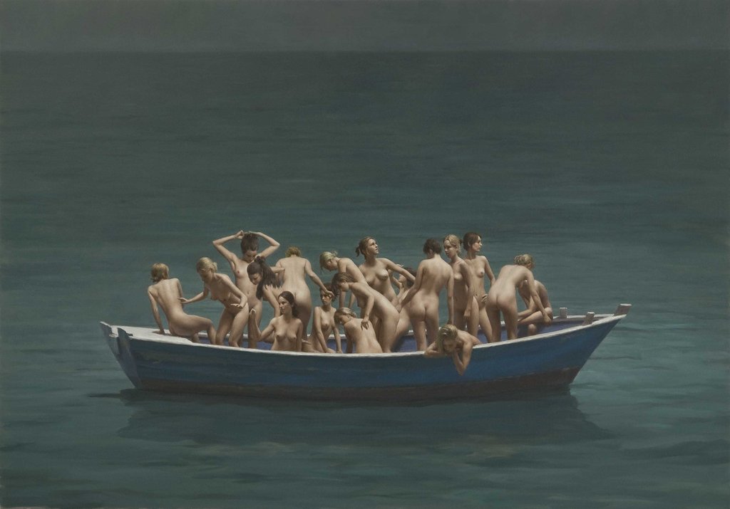 'Boat 1', Caprice series.
#Harryholland  #harryhollandart #figurativeart #figurativecontemporaryart #artoftheday #artworks #beautifulbizzare #artcollector #artwork #academicpainting #narrativeart