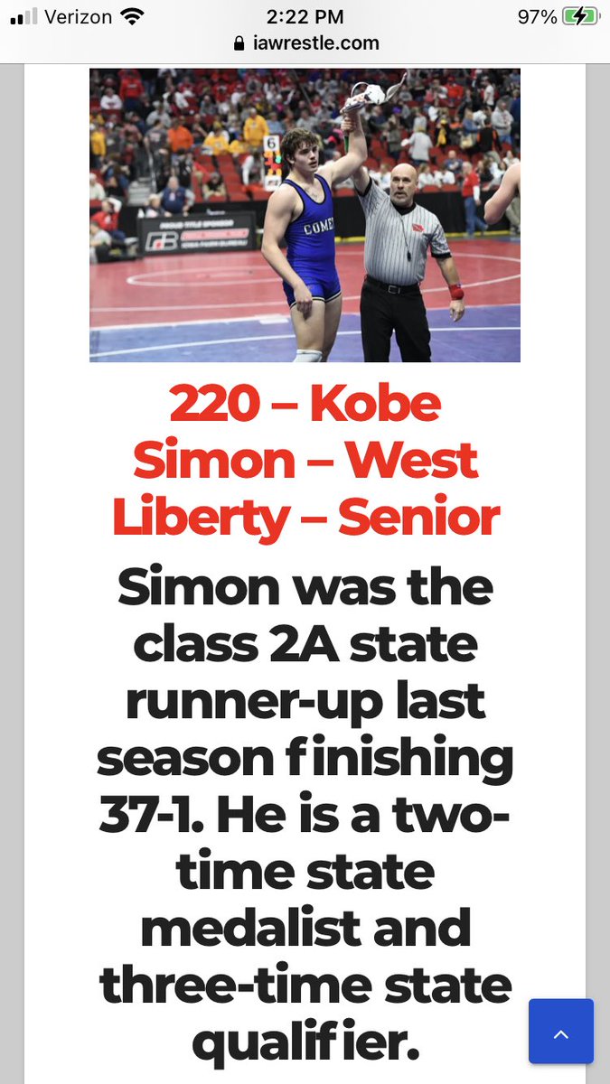 <a href="/Kobe28781210/">Kobe</a> named preseason 1st team all state by IAwrestle!