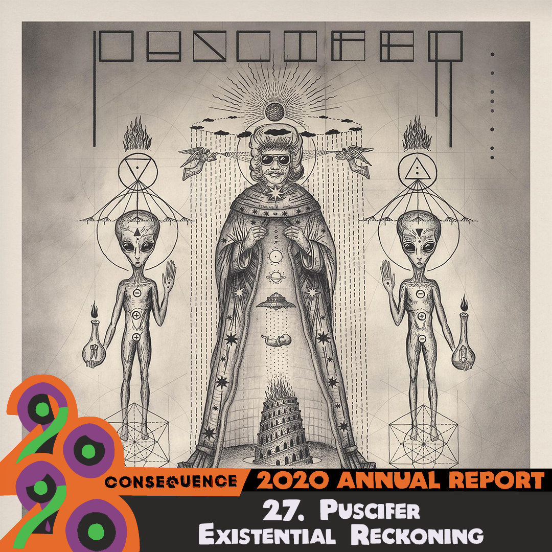 27)  @Puscifer – Existential Reckoning"[Maynard J Keenan's] vocal harmonies with Carina Round are breathtaking at times, as Mat Mitchel's instrumentation provides a new wave-inspired soundtrack."  http://cos.lv/xjlf50CG7Zy&nbsp;