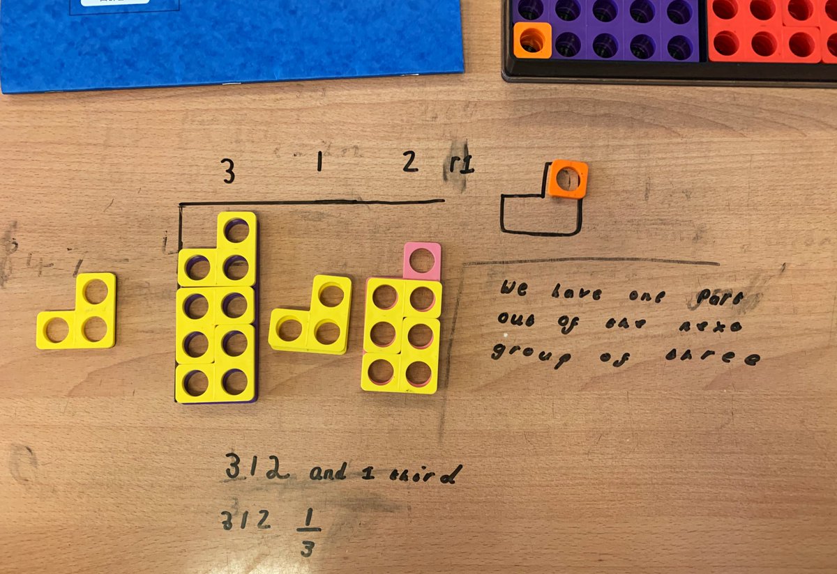 DavisonMiss's tweet image. 🚨😍Numicon is great for “goes into” #division😍🚨

Today we explored &amp;amp; interpreted remainders. Took inspo from #eyfs posts that make use of the outline of #Numicon -in Yr5 it was to show the next group that we only have a part of!

Tomorrow-we tackle exchanges in a calculation😆