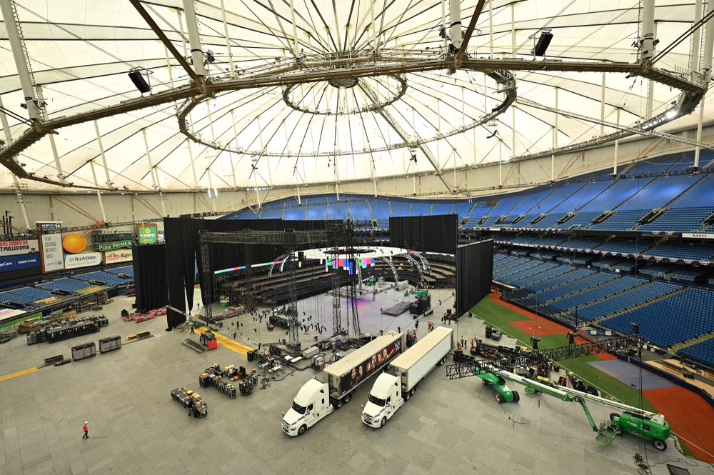 Photos, Video From WWE ThunderDome Set At Tropicana Field, Florida 40