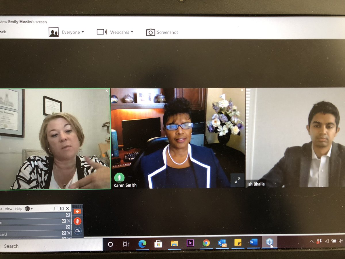 NCIOM's tweet image. .@PAutilization moderating a panel on the payment impacts of foregone care due to #COVID with Raeford family physician Karen Smith and Ish Bhalla of @BlueCrossNC. Practices and payers have had to be nimble and focus on equity. #NCIOM2020