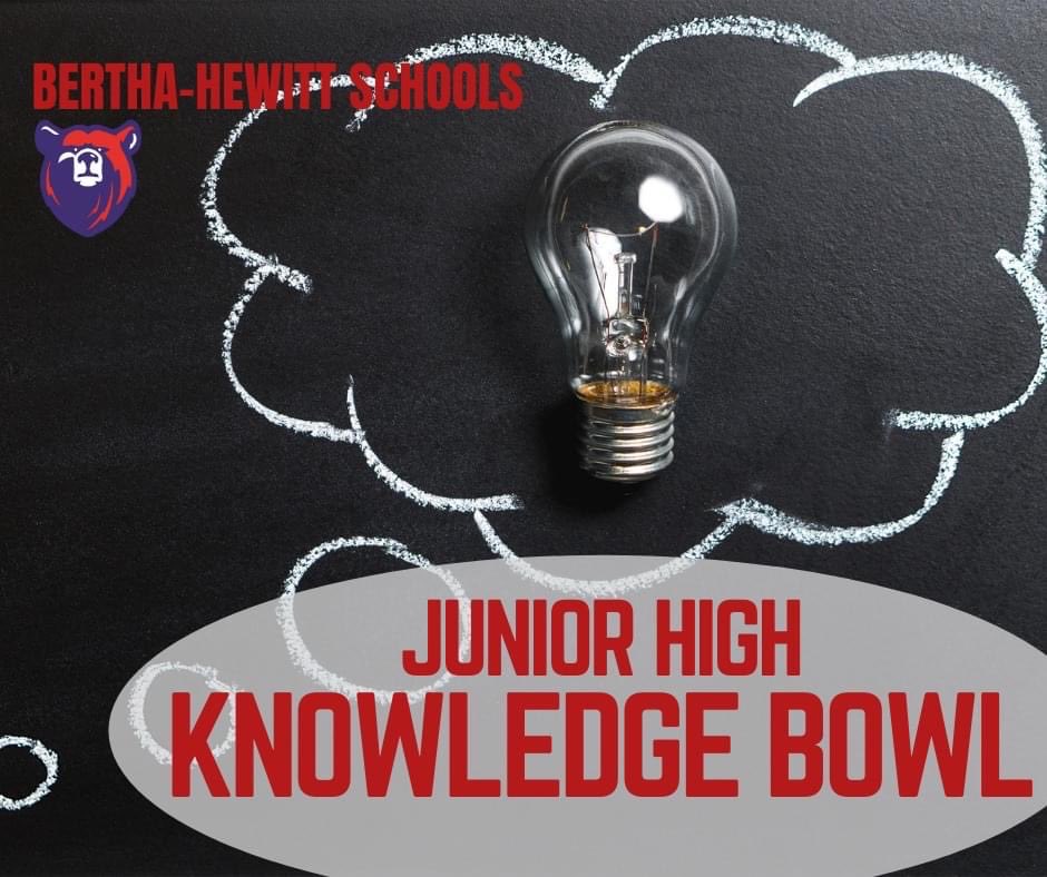 JennWolfenbarg1's tweet photo. ⁦@BHSisd786⁩ Click here for the important Junior High Knowledge Bowl Informational Letter from Mrs. Weishalla!
https://t.co/LBwAo85dRT https://t.co/ipg6bkh2k2