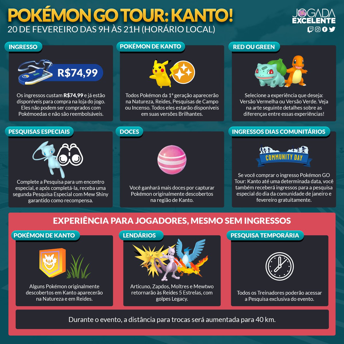 Jogada Excelente on X: Pokémon GO: Já é possível realizar trocas