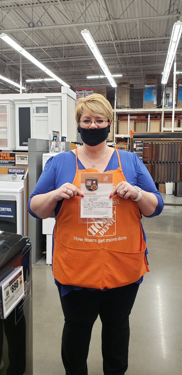 This is Jen, she is #bigapple2833's new kitchen designer. 2 months in!!She's a Rockstar!! She was worried about coming to "the other store" but we sure are happy she did. Sorry, Blue Box, she bleeds orange now!! <a href="/mjhertzfeld/">Morgan Hertzfeld</a> <a href="/Dave_M_Busch/">Dave Busch</a> @SalineKarrie <a href="/CampSweenScott/">Scott Sweeney</a>