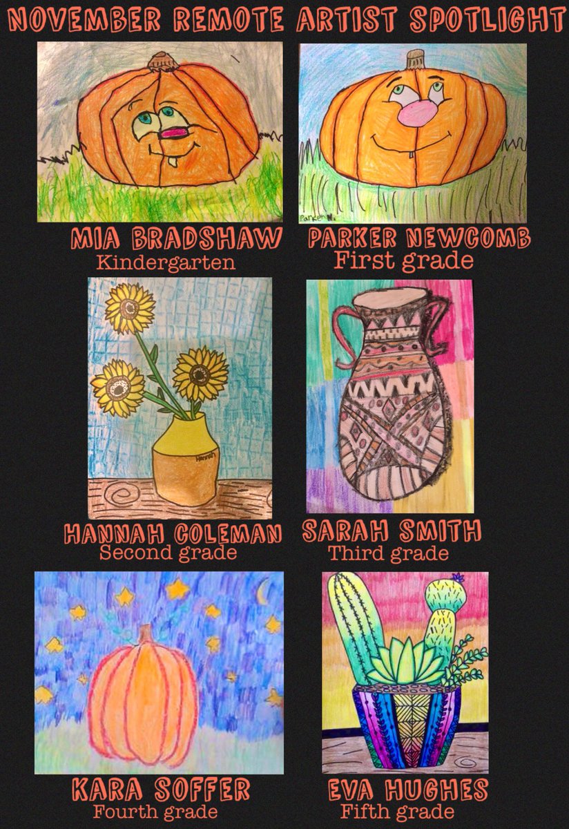 TJ Elementary (@tj_elem) on Twitter photo Congratulations to TJ’s November Remote Artists of the Month! @SuperintendWTPS <a href="/WTDirectorElEd/">WTDirectorElemEd</a> #twppride Congratulations to TJ’s November Remote Artists of the Month! @SuperintendWTPS <a href="/WTDirectorElEd/">WTDirectorElemEd</a> #twppride