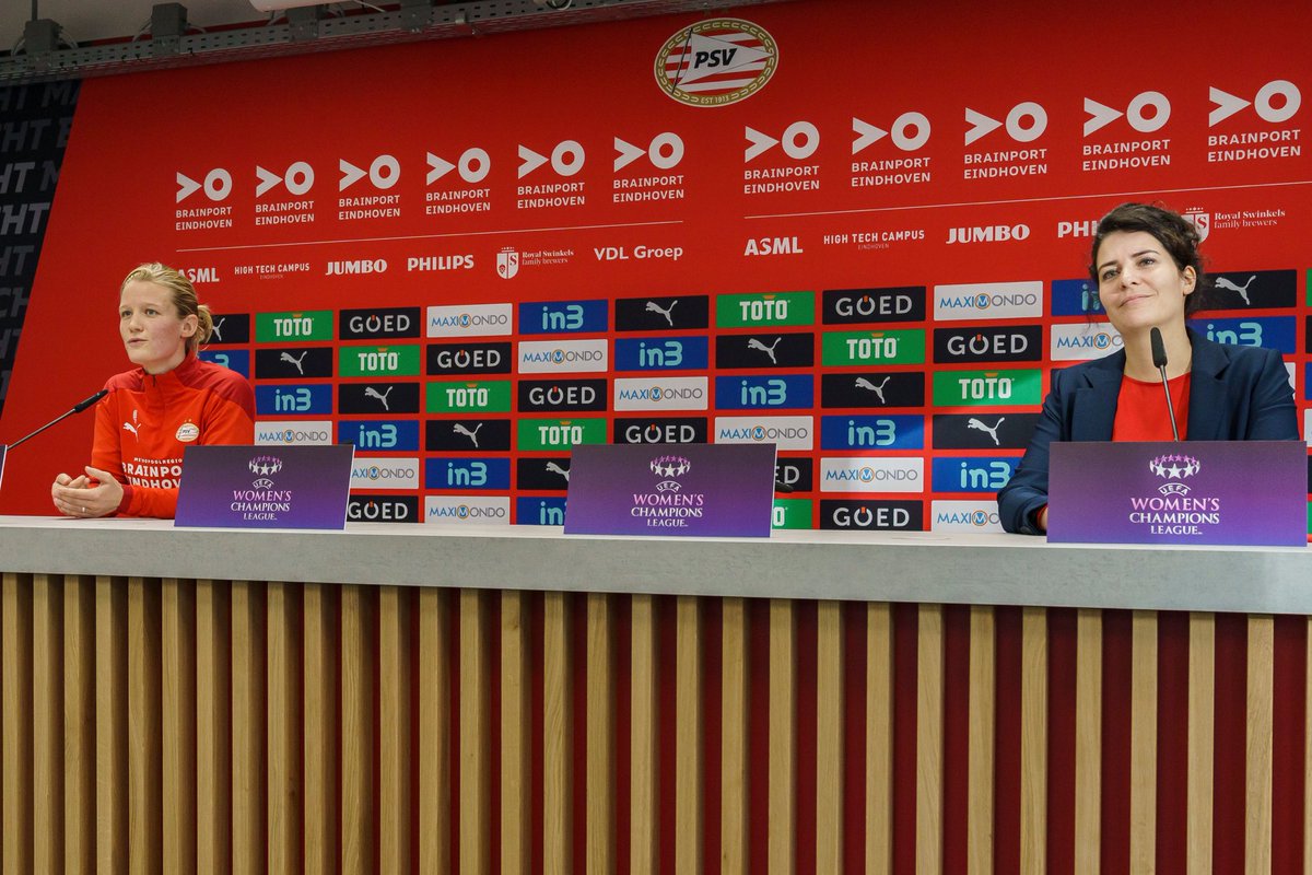 #persconferentie trending? Dan gooi ik deze er ook gewoon in!

Want: PSV Vrouwen speelt morgen Champions League en tijdens hun persconferentie vandaag bleek dat ze er hartstikke klaar voor zijn.

Dus, morgen om 16.30 uur op NOS.nl: PSV Vrouwen - FC Barcelona.