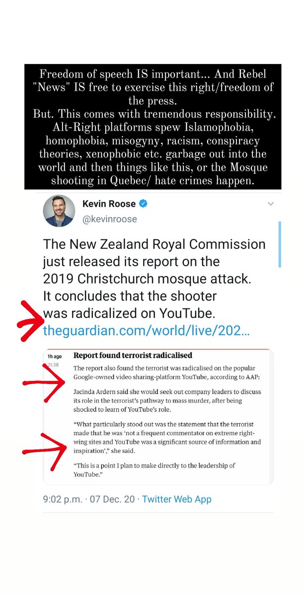 A... Picture thread. As to why  @RebelNewsOnline is more than just a cringey YouTube channel run by the "Rebel Commander" and disgraced lawyer  @ezralevant and a few cowardly loudmouths on Twitter. @TheRealKeean  @SheilaGunnReid