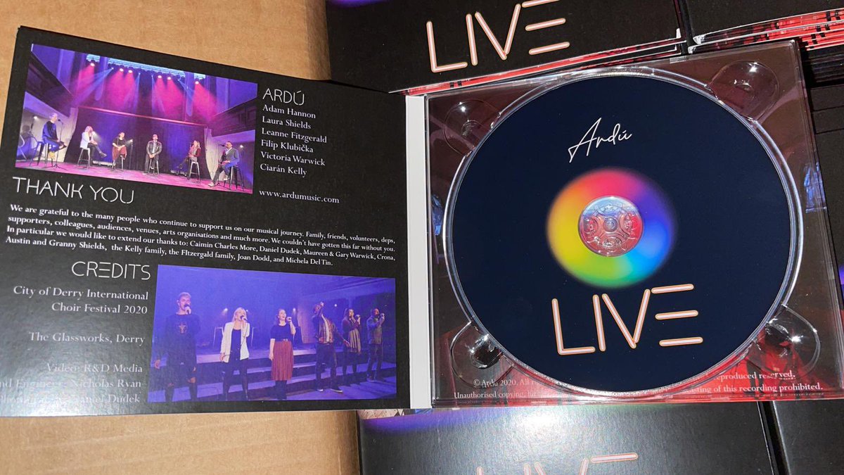 ArduVocal's tweet photo. Just received a very special delivery to Ardรบ HQ ๐๐ Thereโs still time to order your copy of the #ArduLive album in time for Xmas ๐https://t.co/IE6WvTZsOK ๐๐ป #NewAlbum #shoplocalireland #SUPPORTLOCALARTISTS https://t.co/YjxthmN3b7