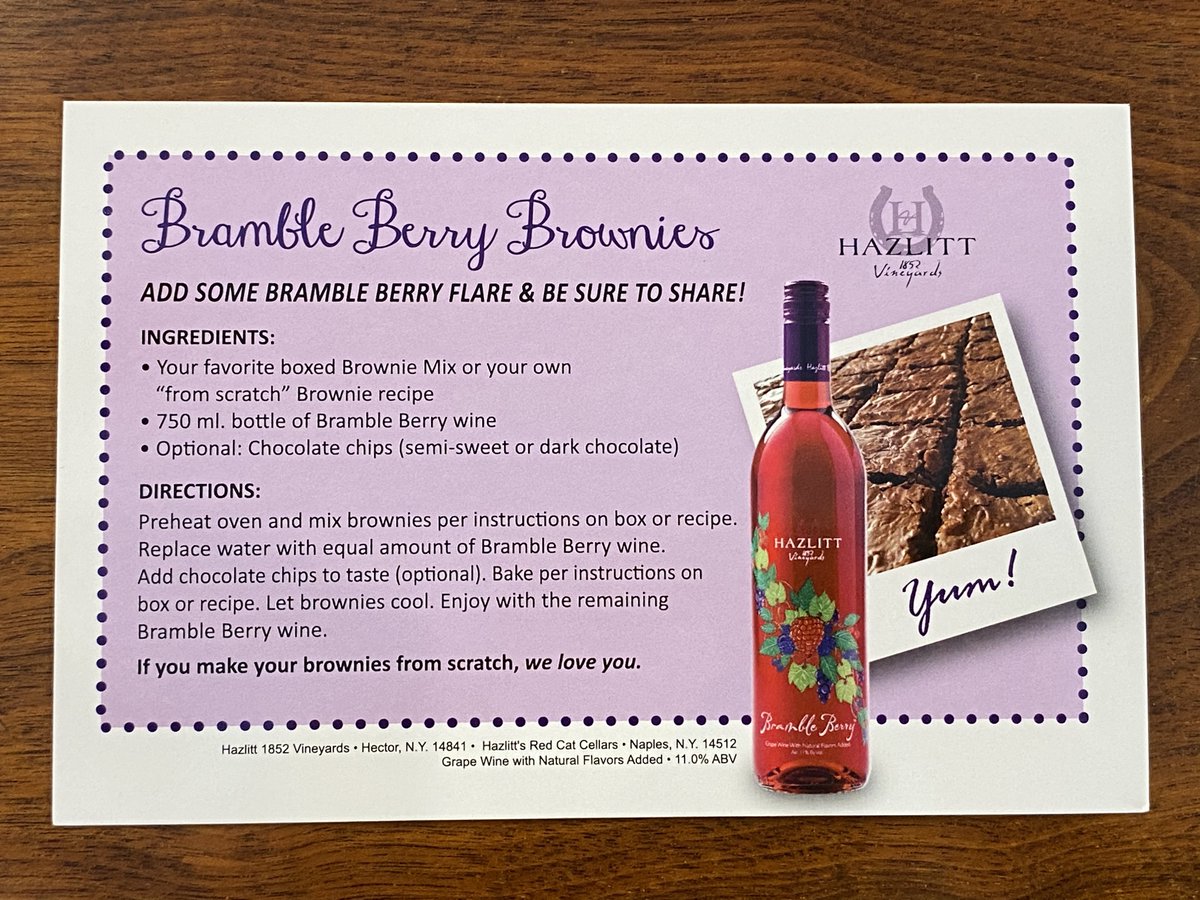 Celebrating #NationalBrownieDay with our world-famous Bramble Berry brownies! Pro tip: Add chocolate chips for extra flair.😍

#easytobake #hazlitthappy #myflx #celebrateeveryday #recipe #brownies