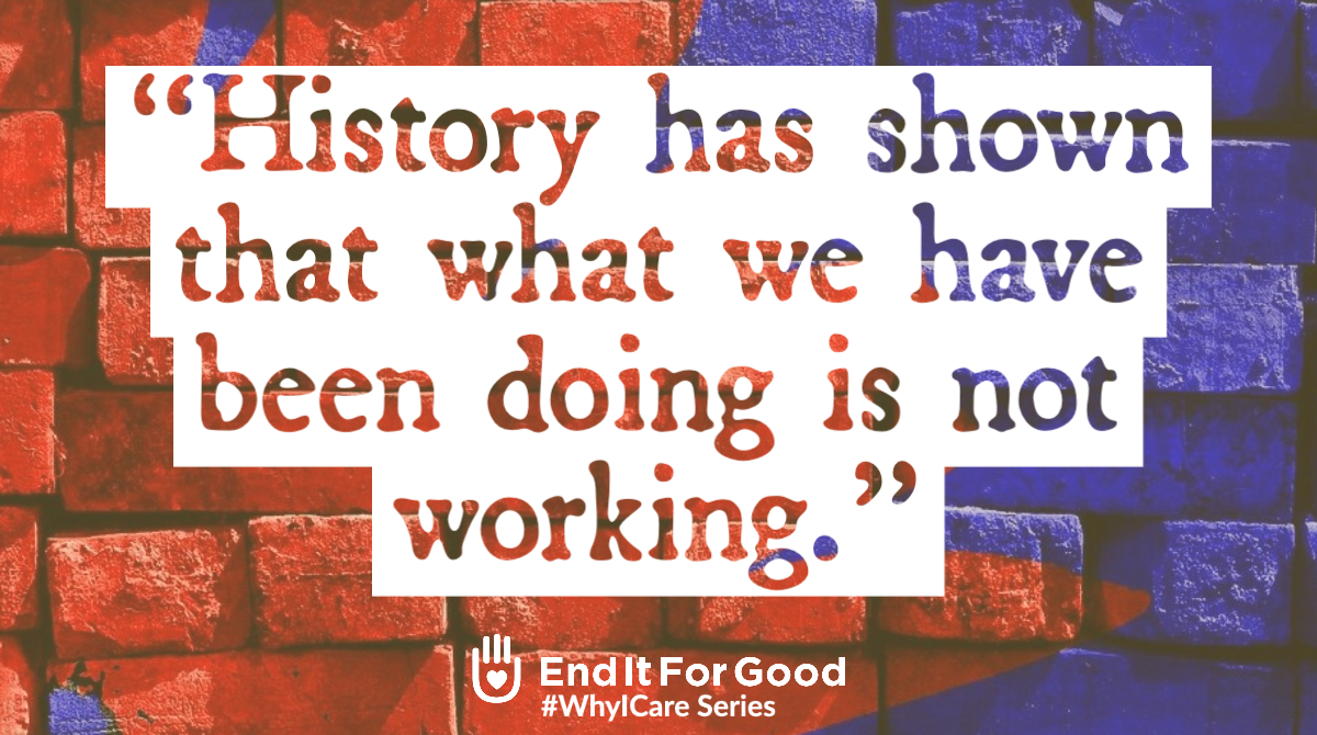 EndItForGoodMS's tweet image. Our survey participant, K.F., had this to say about why she cares about ending the Drug War. #WhyICare #EndItforGood