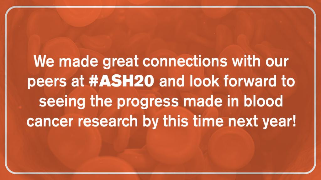 It was great to learn from and collaborate with the #haematology and oncology community at #ASH20! We gained valuable insights into the latest advances in haematologic research and look forward to applying these learnings in the coming year. Learn more: https://t.co/Ju8XEj5HsP https://t.co/X6rwVzAjkc
