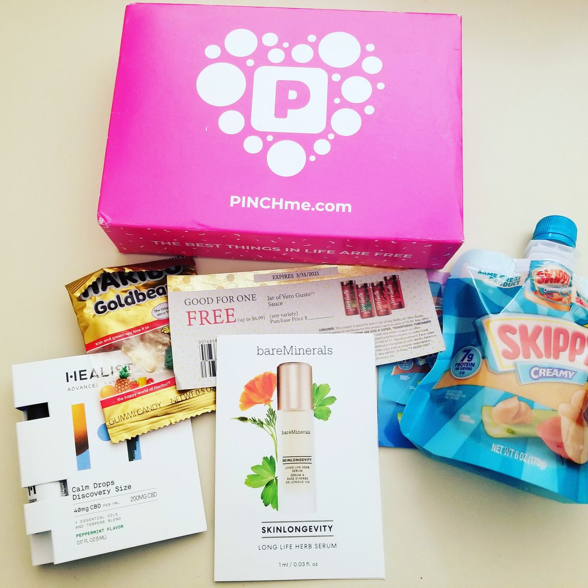 TemporaryWaffle's tweet image. Thanks @pinchme love the goodies!
.
#pinchermoments #pinchme #pinchmesamples #samples #freebies #haribo #verogusto #healist #bareminerals #skippy