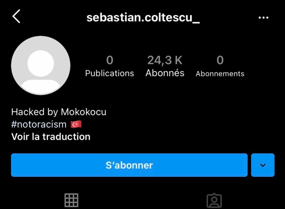 Allez hop... le compte #Instagram du 4e arbitre de #PSGIBFK a déjà été piraté ! #notoracism