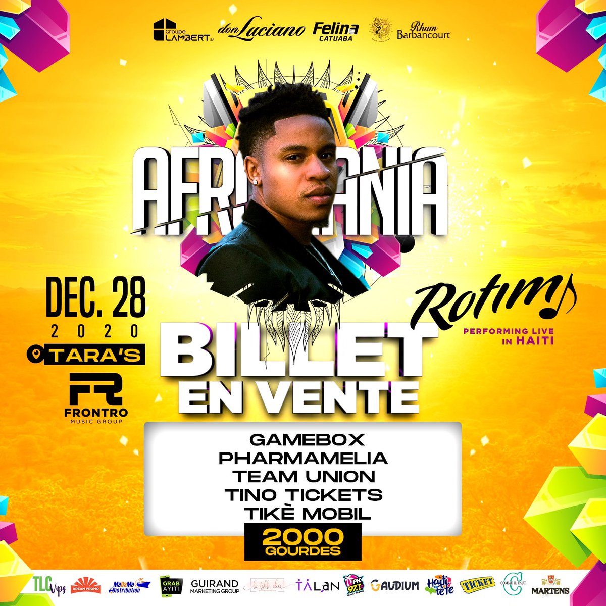 Louis_Robert's tweet photo. Get your tickets (#2000HTG) at ...
.
GAMEBOX ✔️
@pharmamelia ✔️
@teamunion1 ✔️
@tino_ticket ✔️
@tikemobil ✔️
Or online on #Eventbrite ✔️ https://t.co/QHv0WF5Dvd