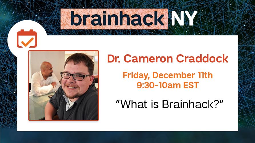 brainhackNY's tweet photo. Tune in at 9:30am EST to hear the one and only @RCCraddock inaugurate the #brainhackNY event! https://t.co/tmiEM1pcuZ