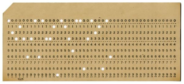 You do have physical storage methods, I guess? You've got "holey" methods like punch cards and paper tape.They encode data using holes in a surface, usually paper.