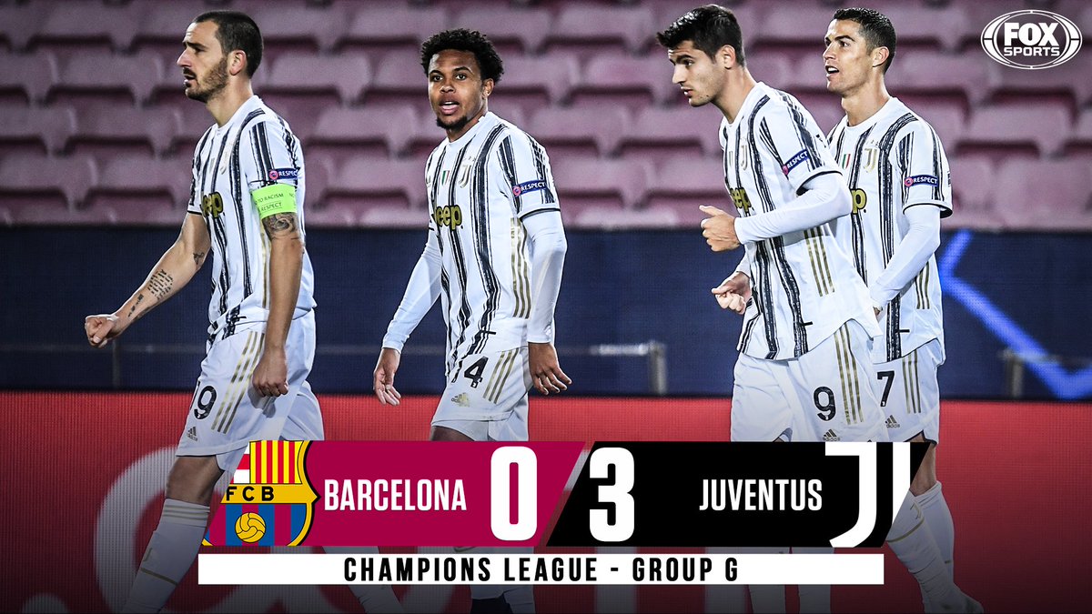 FOX Soccer on Twitter: "IT'S ALL OVER! Ronaldo (x2) and McKennie help  Juventus top their group and end Barcelona's record 38-game home unbeaten  run in the #UCL.… https://t.co/9jpmzNH5p0"
