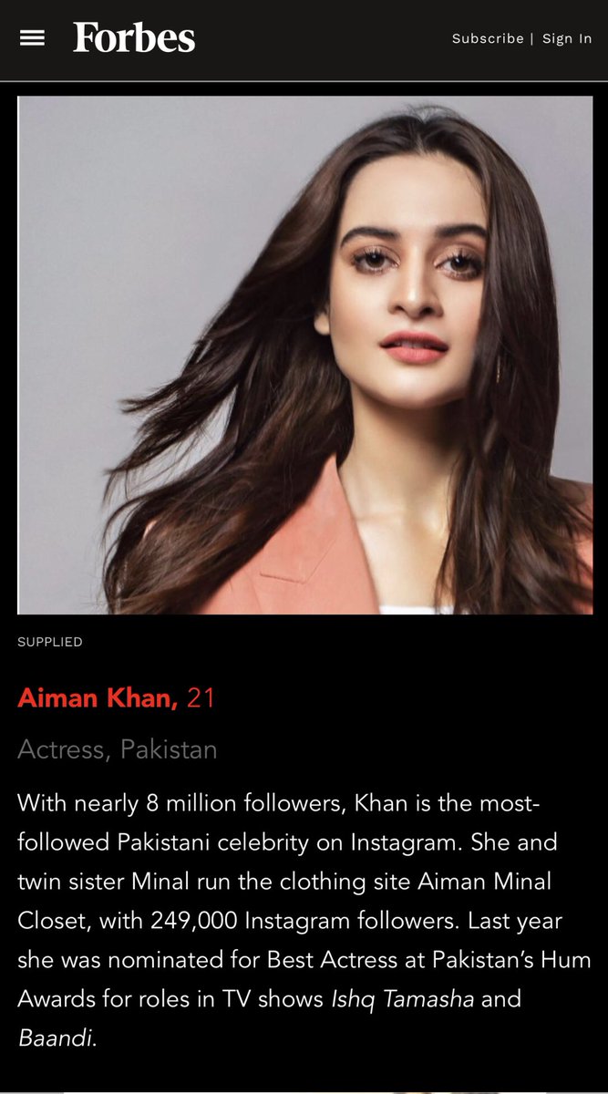 OfficialAimanK's tweet photo. Grateful for everything and honoured to be part of the @forbesasia 2021
Congratulations @TheMahiraKhan and @itsaadee . Couldn’t be more happy to be sharing this with the ultimate superstars and my favourite https://t.co/1mAmAoFTZs