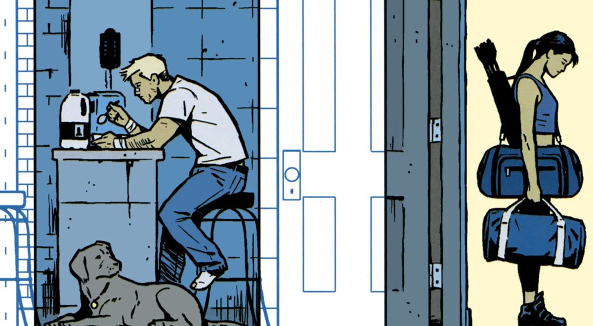 — as clint continues to spiral, kate became increasingly frustrated with his refusal to ask for help. she decides that she will leave for california so that she can get some space. lucky the pizza dog went with her.