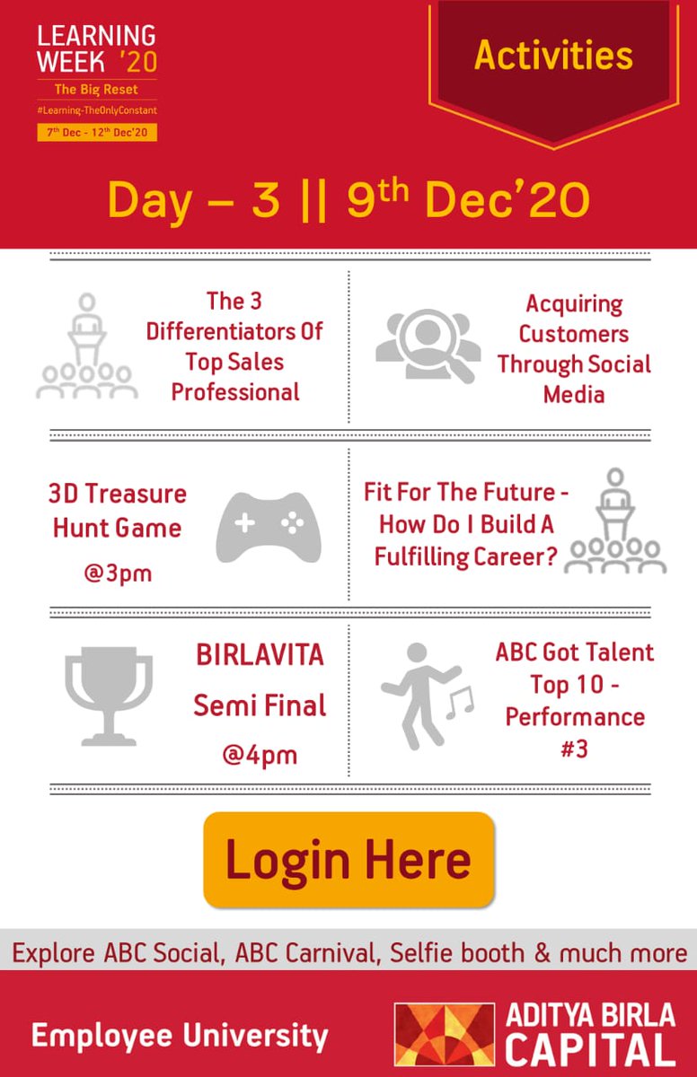 Annuupadhyay's tweet photo. #ABCLearningWeek2020 #IAmAdityaBirlaCapital #TheBigReset #LearningTheOnlyConstant #MindsetShift #FitForFuture https://t.co/el45IhSlEB