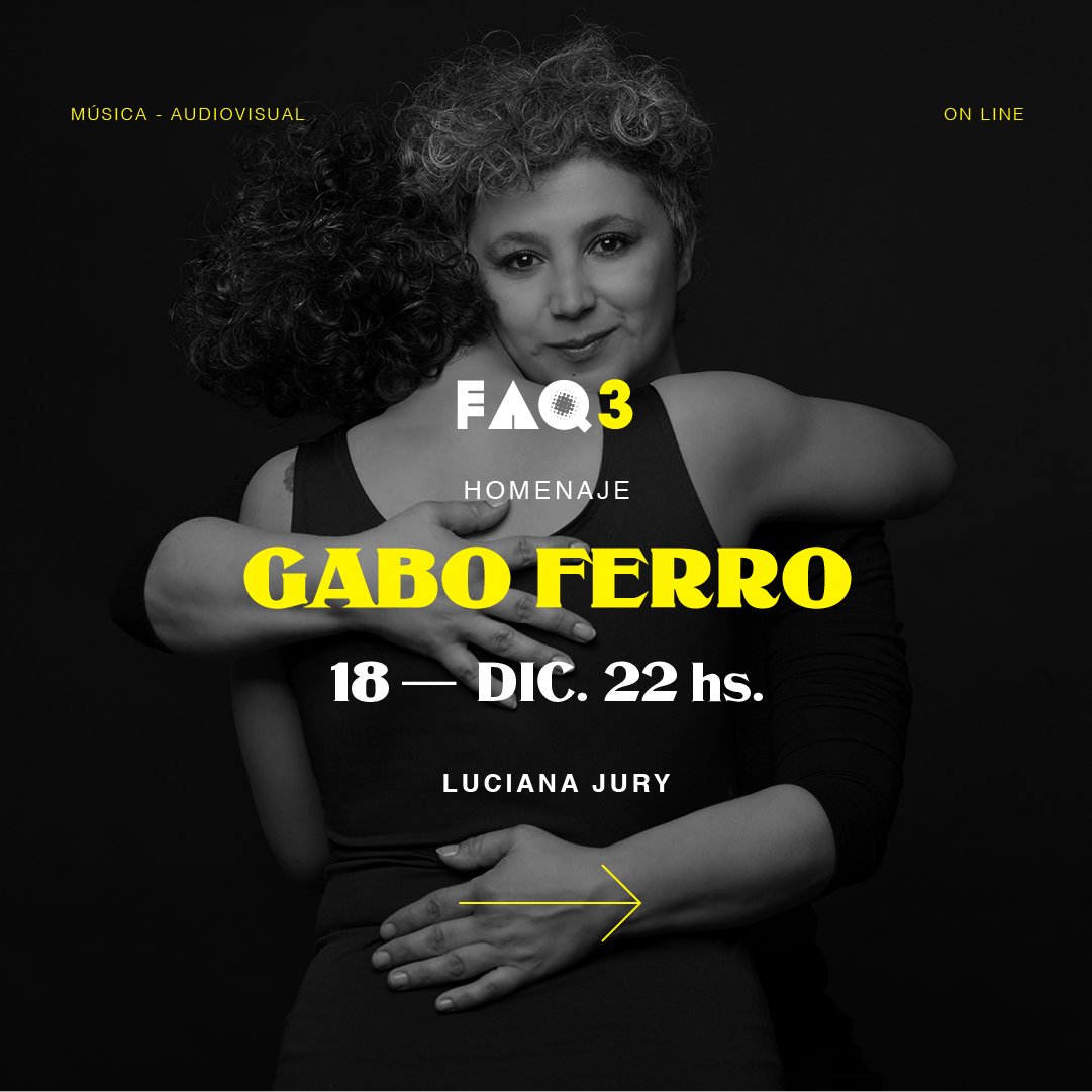 faqbrandon's tweet photo. ✨ FAQ3 homenajea a Gabo Ferro ✨

Pieza audiovisual en donde Luciana Jury, Flopa Lestani y Tomás Llancanfil reversionan canciones de Gabo Ferro. https://t.co/8jXWyO7LSA