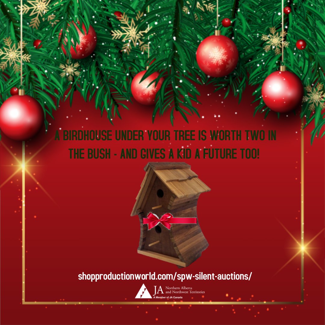JA_NorthAlberta's tweet image. Bid at shopproductionworld.com/spw-silent-auc… and support brighter futures for our youth too!

#supportlocal #financialliteracy #japrograms #jana