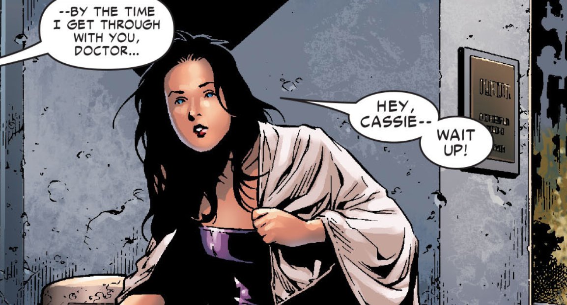 — derek is very well known and kate is often perceived as her father's rich daughter. she then meets cassie lang at the hospital and joins her.