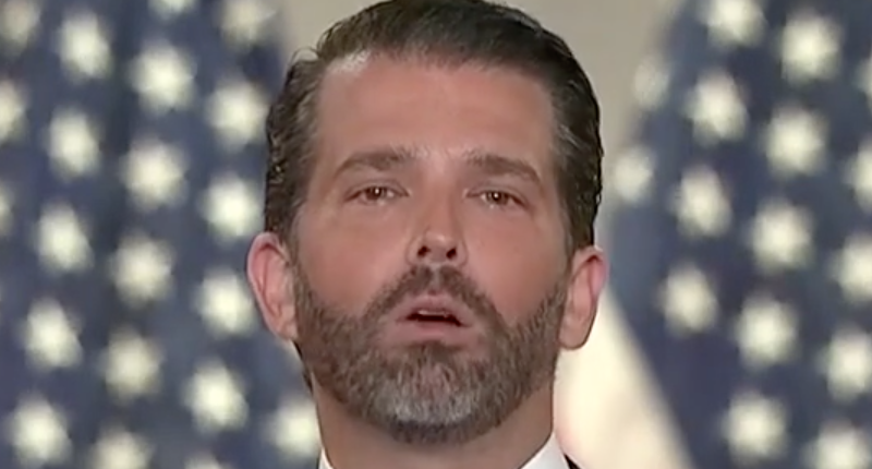 muddler_minnow's tweet photo. Trump Jr definitely smokes Weed!

- to counter the high doses of Cocaine

- to "mellow" that Coke high

- in order to take more of that Candy

#DonaldTrumpJr #DonaldIsADrugAddict https://t.co/d6lPnmW5rV