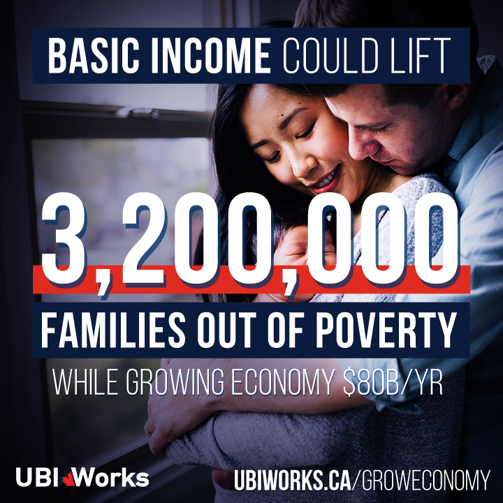 5.  #BasicIncome could do all this ending poverty and growing the middle class.Basic Income could grow the economy sustainably while lifting 3.2 million families out of poverty , including 129,000 lone-parent families (85% women-led).  #ubiworks http://UBIWorks.ca/groweconomy 