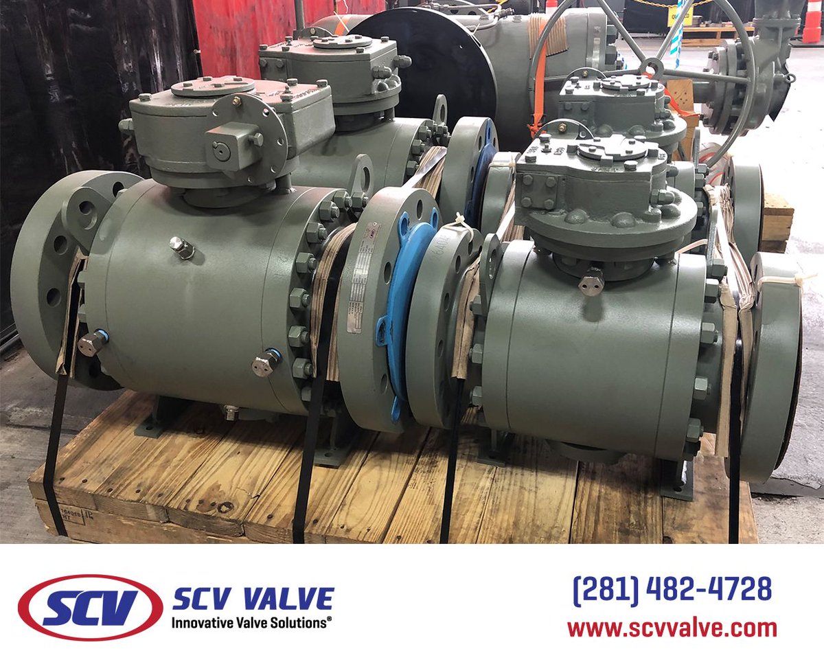ValveScv's tweet photo. SCV - Two 8" Class 300 &amp; two 6" Class 300, LF2, API 6D Trunnion Mounted Ball Valves pulled from stock, hydro-tested &amp; ready to ship. Contact SCV for all of your valve needs.

RFQ: sales@scvvalve.com
Phone: (281)482-4728
Web: https://t.co/A769kduo4R

#scvvalve, #api6D, #midstream https://t.co/ig2C10zCNj