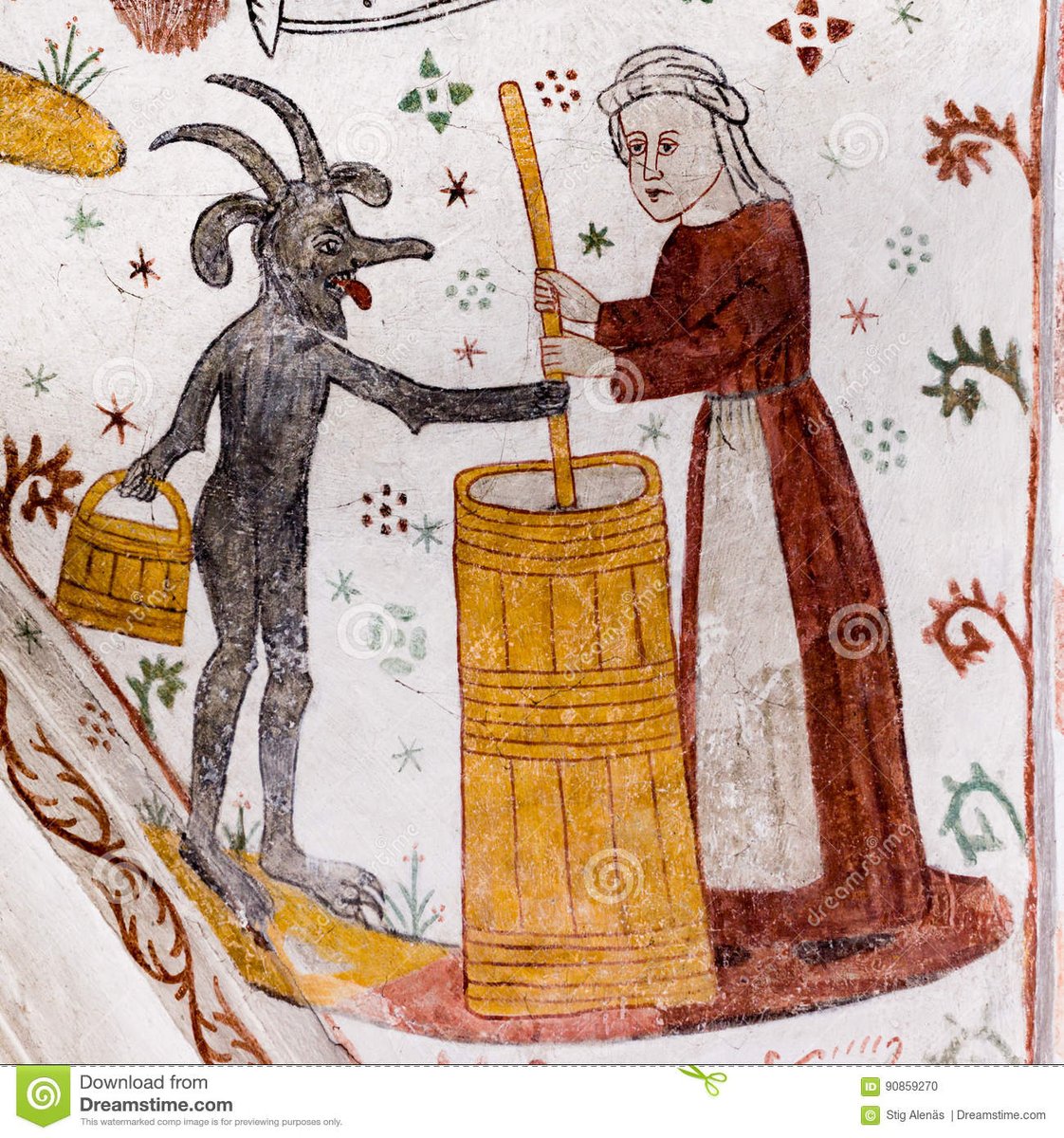 - In the high middle ages the Devil wasn't a dangerous cosmic force. It was more like a mischievous imp.In the medieval mega-best-seller Leggenda Aurea, basically life of saints, the devil is dimwitted and ridicolous, easily outsmarted by saints.Behold the Lord of Darkness!