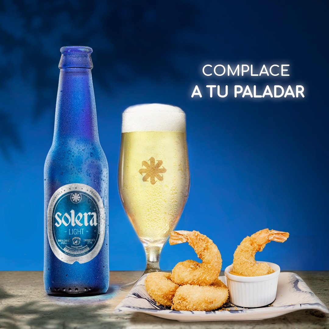 SoleraPremium's tweet photo. Degusta el cuerpo burbujeante de nuestra #SoleraLight en cada sorbo, mientras tus sentidos se deleitan con su fresco sabor y su característico tono amarillo claro.
¿Cuál es tu aperitivo preferido para maridar junto a nuestra cerveza ligera del Portafolio? https://t.co/WT0slhJmKI