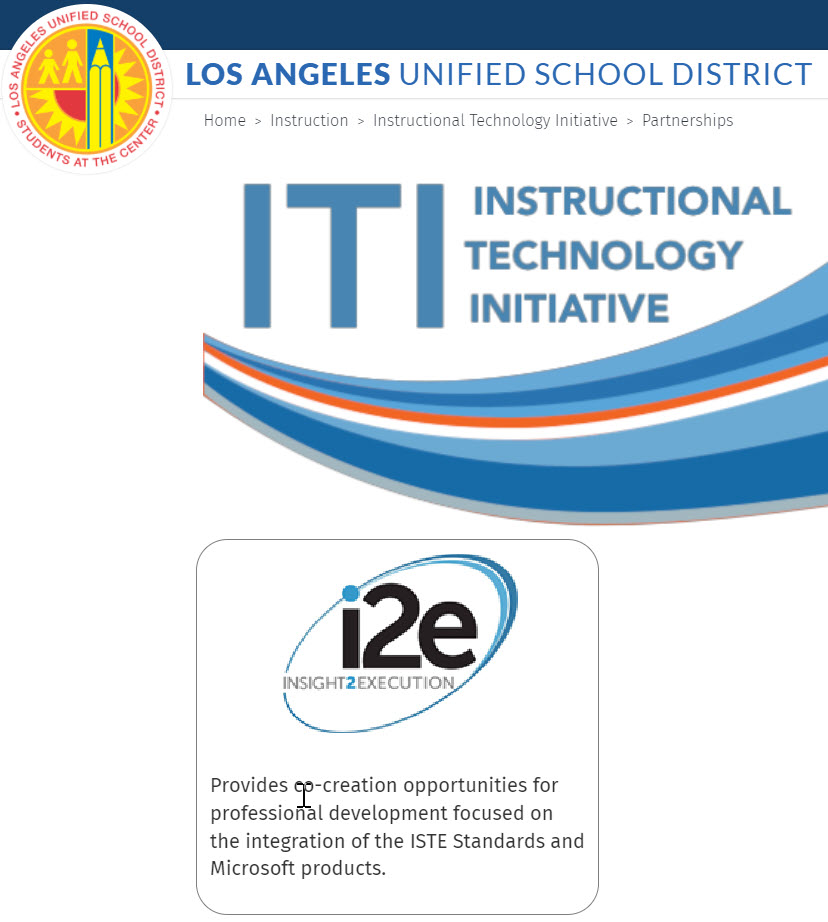 Our director @beckykeene was invited to join the @LASchools #LAatISTE panel talking PD Partnerships #ISTE20. Thank you @ITI_LAUSD for your great #edtech partnership over the last 3 years! 🥂 Cheers to more to come!
