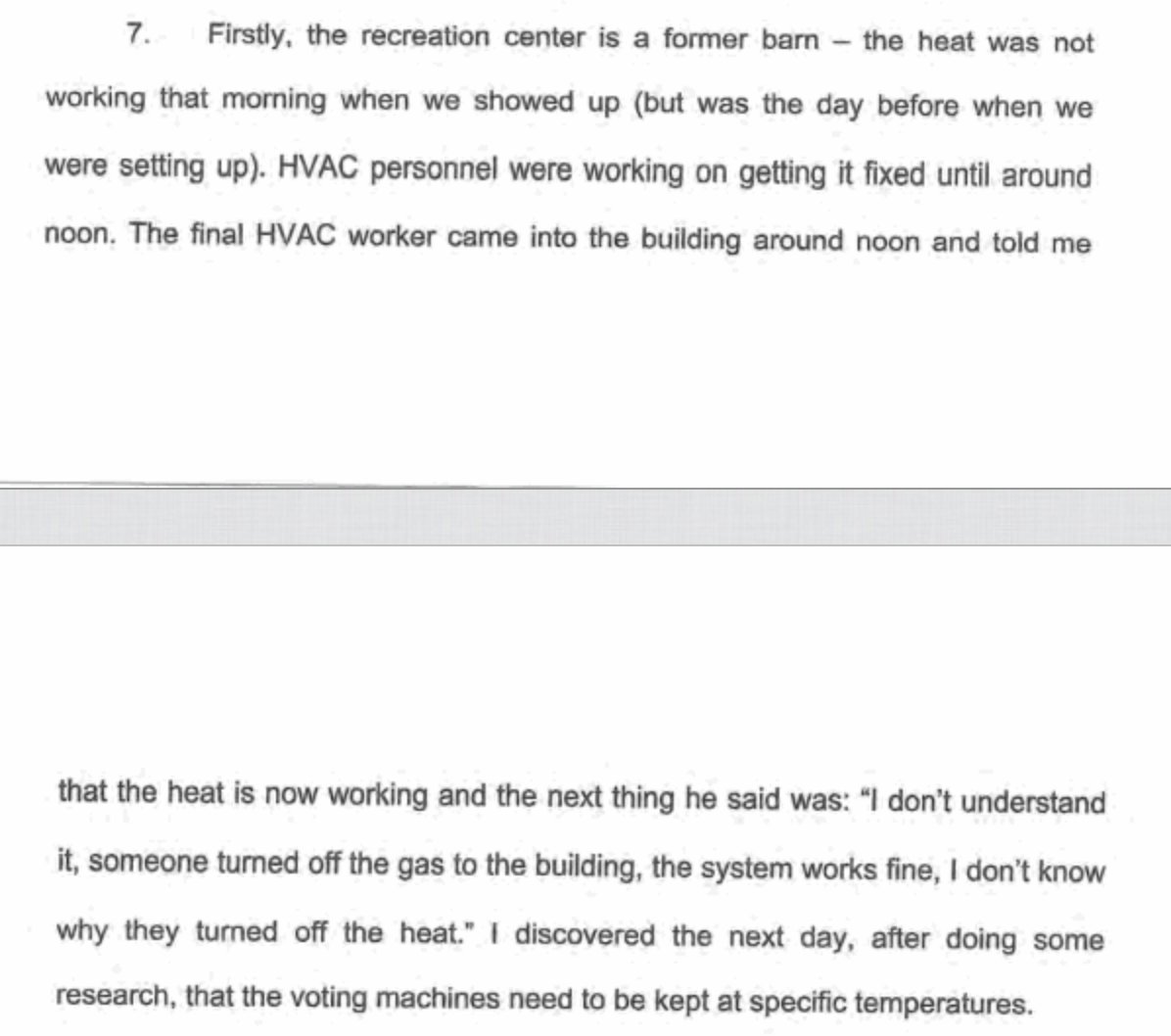 It's too cold for the voting machines!