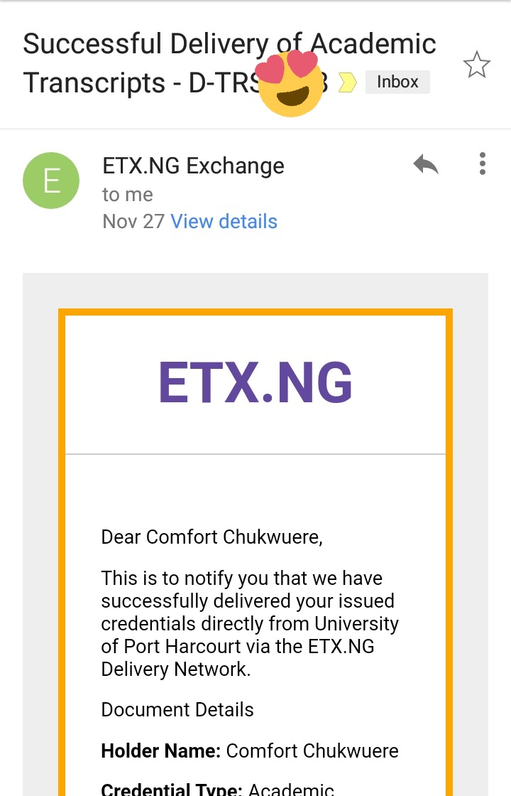 14)- As soon as your school sends your electronic copy of your transcript, you will be notified by  @etxng via email.- Usually, it takes about 24- 72 hours after, for  @WESCanada to send you an email of acceptance of your transcript by WES.
