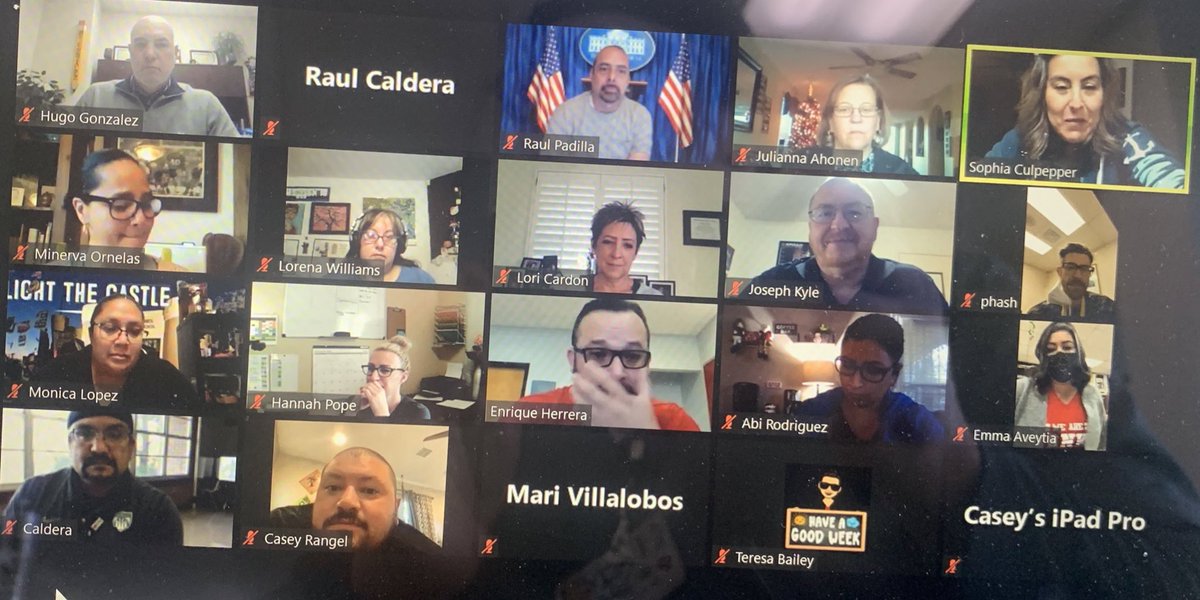 raulcalderarica's tweet photo. #KingdomofChampions department chair meeting! We love our department chairs and all the extra time they put in to making the campus shine academically! #TheDistrict https://t.co/2Mx6MBjRkH