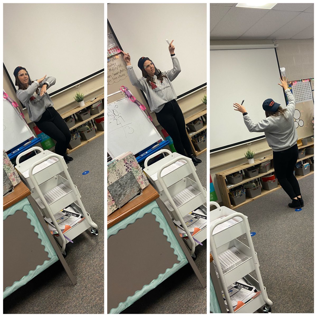 Rapper Mrs. Brittany rapping about subtraction with regrouping! Can’t say enough about this amazing teacher! Her enthusiasm is unmatched! ❤️<a href="/BWalls2nd/">Brittany Walls</a> <a href="/CENT_Tweets/">Centennial Panthers</a>