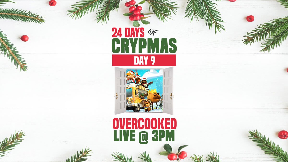 crryypto's tweet image. 24 DAYS OF CRYPMAS 🎁 | DAY 9

Feel free to join me this afternoon for the Overcooked Festive Seasoning DLC!

LIVE @ 3PM GMT