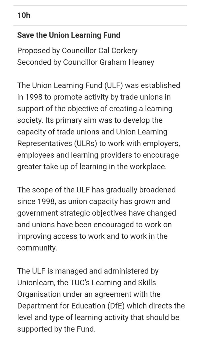 CalCorkery's tweet photo. Happy to report this @PompeyLabour motion on the Union Learning Fund was passed by today's meeting of Portsmouth City Council and we'll now be writing to government asking them to  #SaveUnionLearning https://t.co/xcmsn7lgAb