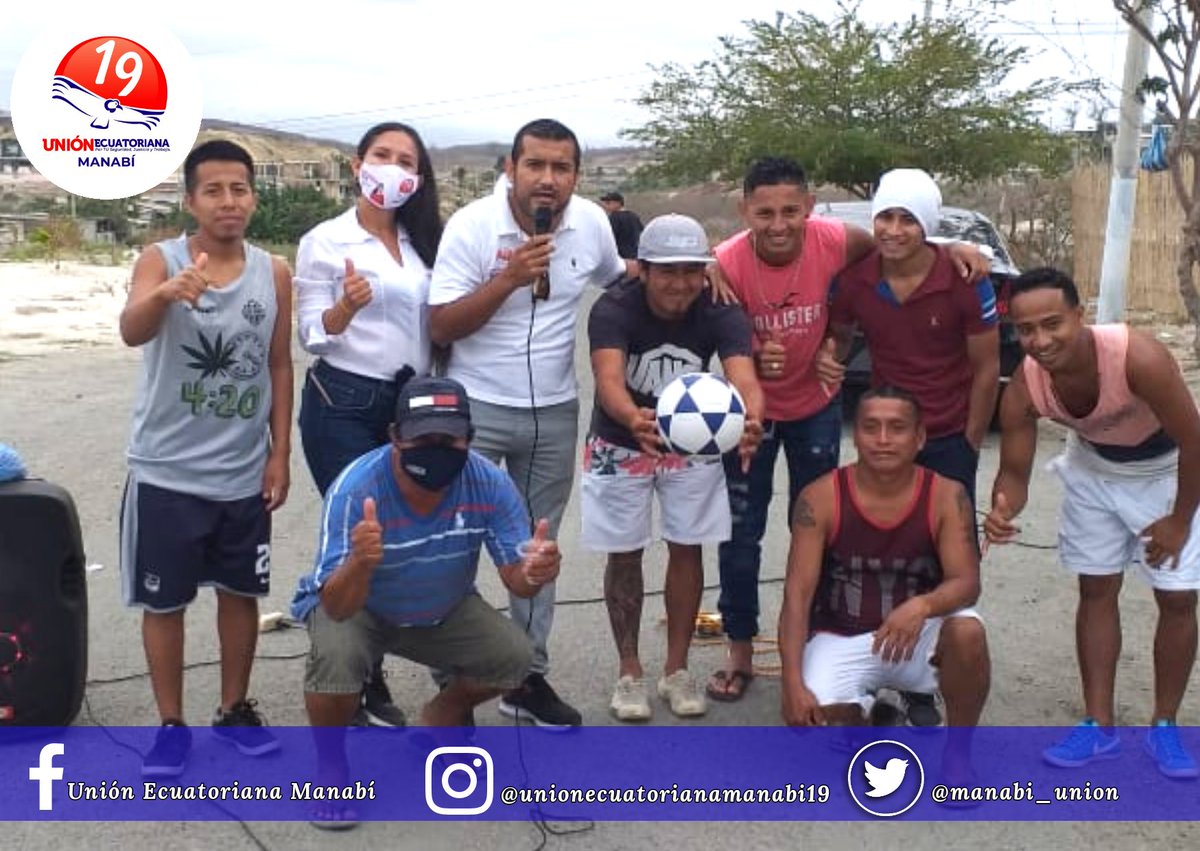 manabi_union's tweet photo. Seguimos recorriendo cada barrio de nuestro hermoso Cantón de Manta, está vez visitamos el sector de Urbirrios 2, en dónde compartimos varias propuestas para beneficios de todos. 

¡VOTA TODO 1️⃣9️⃣! 

#UniónEcuatorianaLista19 #Elecciones2021
#CandidatosaLaAsamblea #Manabí https://t.co/XjjXeaMCSy