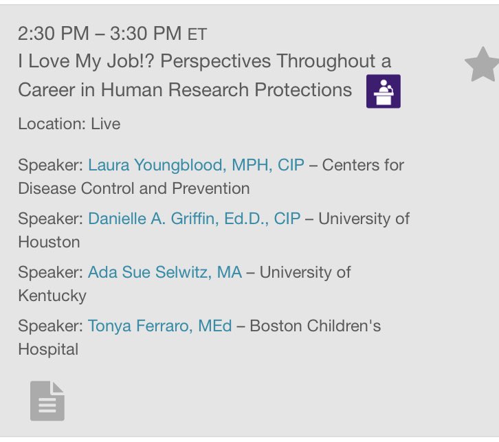 Years ago PRIM&amp;R mentor matched me with Laura Youngblood from the CDC. Today we encouraged professional development in the research ethics field with fantastic co-presenters! Thanks <a href="/primrconnect/">Public Responsibility in Medicine and Research</a>  for the platform to chat about opportunities &amp; connection w/ colleagues!