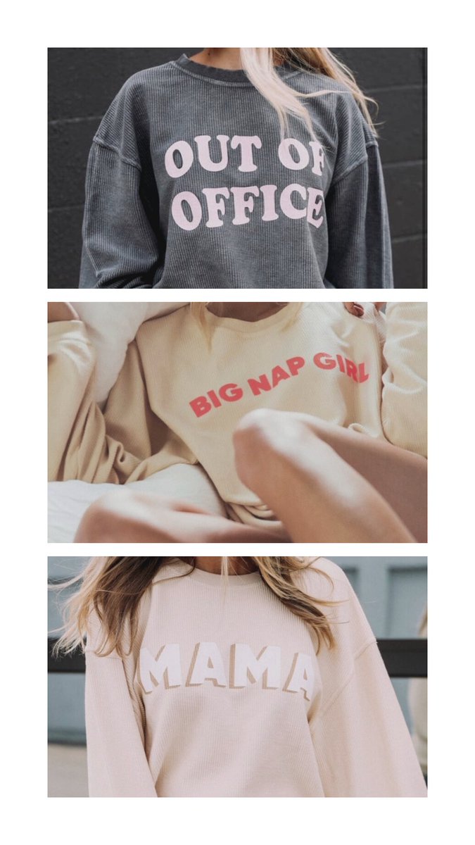 grady_ln's tweet photo. NEW Premium Corded Sweatshirts are LIVE 🤩 https://t.co/z3uP8zobrt