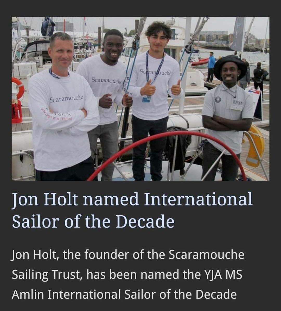 halcyonyachts's tweet photo. Congratulations Jon Holt!!! You are an inspiration to so many and you have made such a positive impact to the sailing world.
#projectscaramouche #gcasailingclub #halcyonyachts https://t.co/w6mAwDuWKz