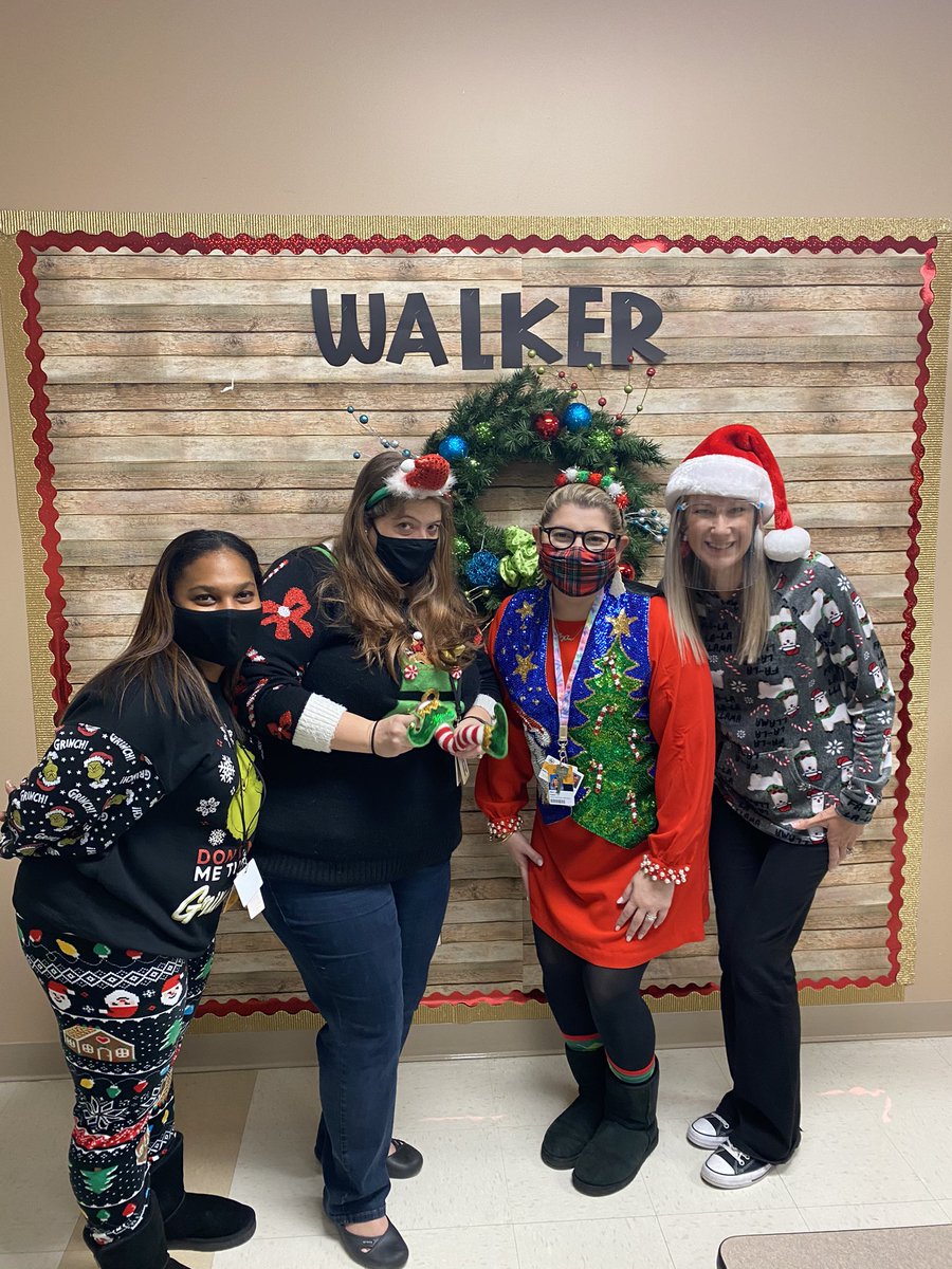 Tacky Christmas Day is always one of my favs, especially with these ladies! #WalkerChristmas2020 #Ilovemyteam <a href="/CISDWalker/">Walker ES</a>