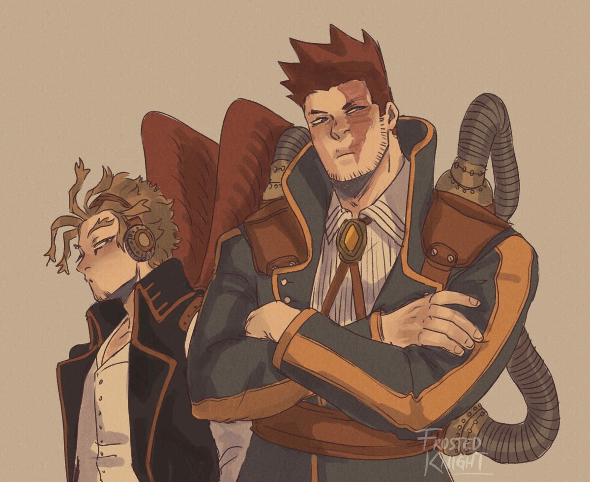 frosted_knight's tweet photo. hnnng yes, I love these outfits 👀
#endhawks https://t.co/yFpWoq5U9P