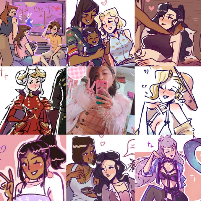 #artvsartist2020 all I draw are like same 3 things over and over in pinks and purples 
