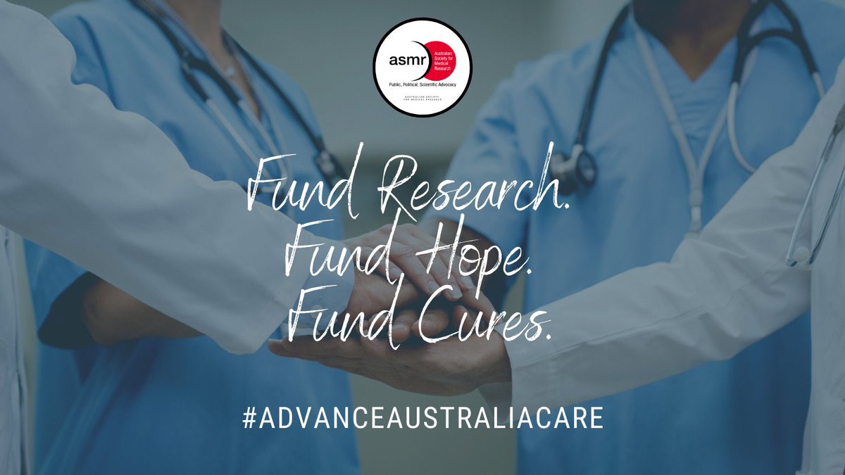 TheASMR1's tweet photo. The #advanceaustraliacare campaign is about progressing health, prosperity and equality for ALL Australians. 

To achieve this we need more investment into discovery health and medical research to drive impactful and appropriate health care for all of Australia! https://t.co/h97lvgEJLi